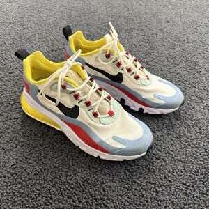 Nike Women's Air Max 270 React Bauhaus Phantom Black Blue Shoe AT6174-002 Size 9